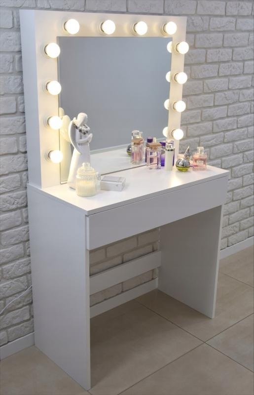 Toaletní kosmetický stolek 80x40x140 cm se zrcadlem Linda ALD MAXMIX Sklad14 5901292689452 PHO9452