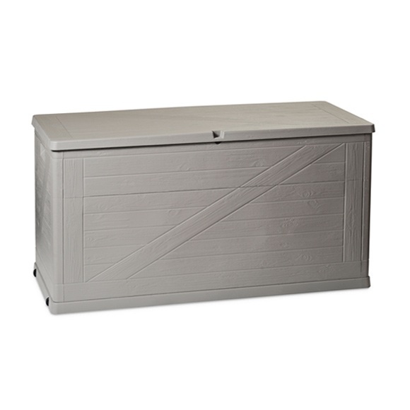 Zahradní úložný box dřevo Wood 420l šedý ALD MAXMIX Sklad14 8009371016322 p163a