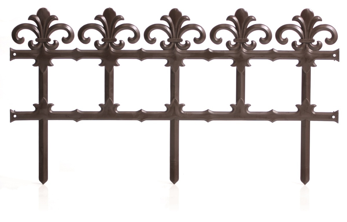 Zahradní plůtek Art 34 cm - hnědý PRAKTIK Sklad7 IPLBh