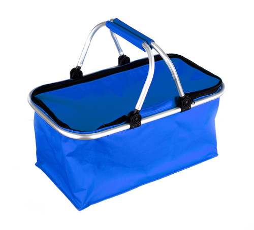 košík kempingový skládací 48x24x28cm Al+polyester MO