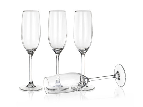 sklenice na šampus flétna 210ml PLISSÉ (4ks)