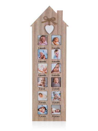 fotorámeček BABY DOMEK 48x14,8cm, 12 fotek