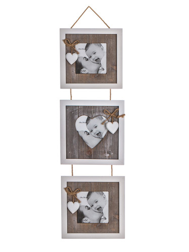 fotorámeček SOLID HEART závěs 3 fottky