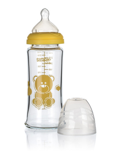 láhev kojenecká 250ml širokohrdlá skleněná