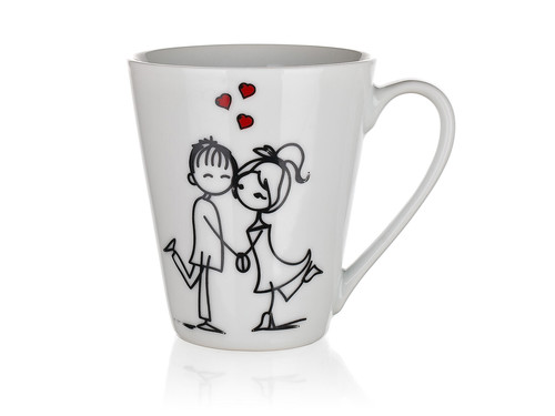 hrnek 330ml LOVE keramický mix dekorů