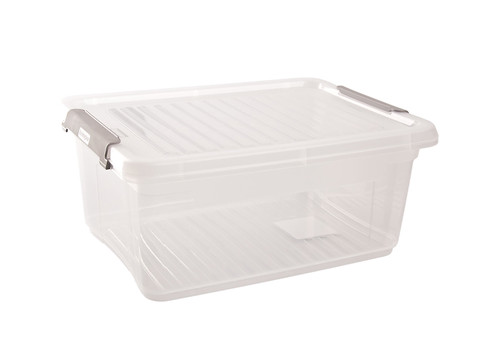 box úložný 11,4l, 37,5c28,5c16cm, víko, klip, PH