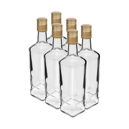 láhev  500ml PRINCIPLE skleněná s uzávěrem (6ks)