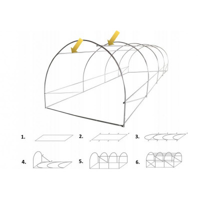 ALDOTRADE Fóliovník zahradní 3,5x2x2m