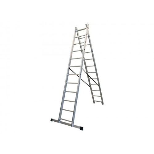 ALDOTRADE Žebřík Al dvoudílný Profi 2x12