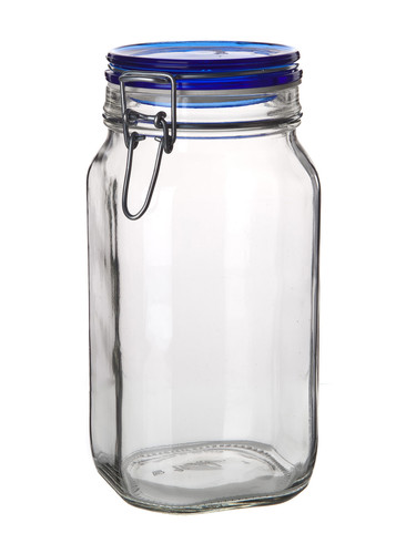 dóza hermetická 1500ml skl.s patentním uzávěrem FIDO Blue