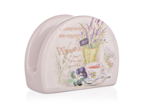 stojánek na ubrousky 10x8cm LAVENDER keramický