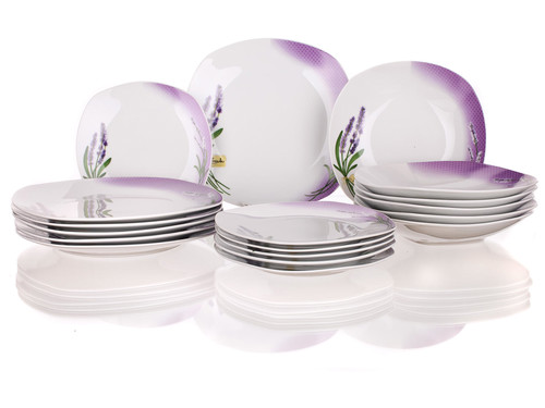 sada jídelní LAVENDER square 18díl. porcelánová