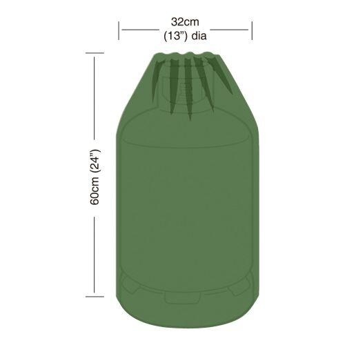 plachta krycí na plynovou lahev 15kg, pr.32x60cm, PE 90g/m2