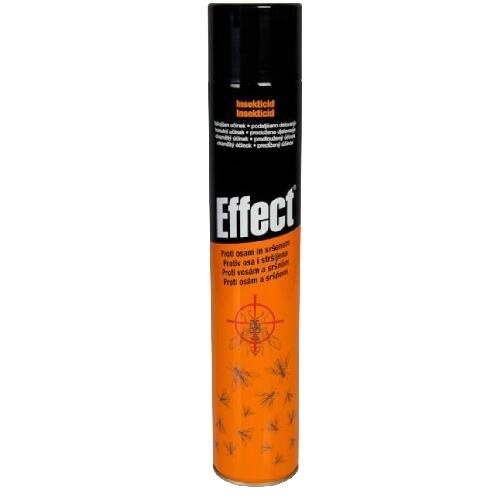 sprej proti vosám a sršňům, insekticid EFFECT, 750ml aerosol