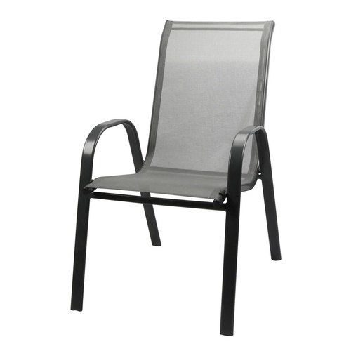 židle zahradní 67x55x91cm ocel/textilén ČER
