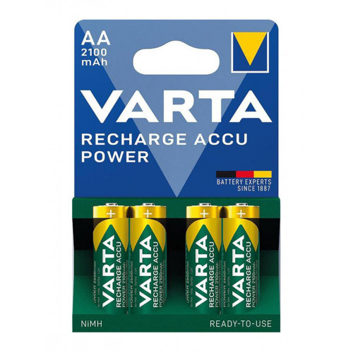 baterie tužková AA LR6 dobíjecí 2100mAh/1000 cyklů (4ks) VARTA
