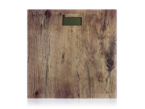 váha osobní 150kg digitální PU-005W dekor dřevo