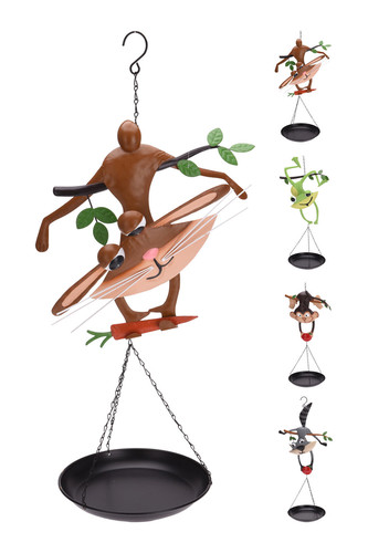 pítko,koupel pro ptáky ZVÍŘÁTKO 39,5x21x67cm kov.mix dekorů