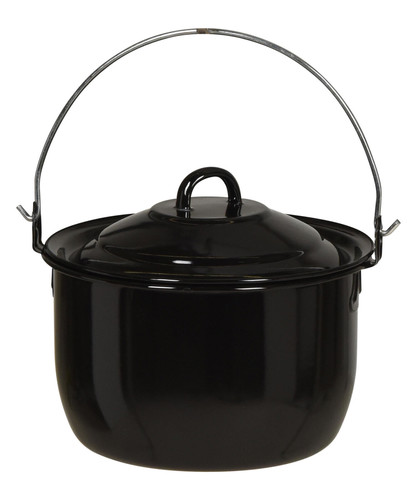 hrnec závěsný 20cm, 3,3l, s poklicí, smalt/uhlík.ocel ČER