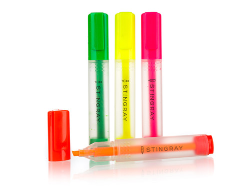 zvýrazňovač plochý mix barev (4ks)