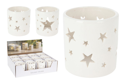svícen na čajovou svíčku pr.7,5x8cm porcelán BÍ mix