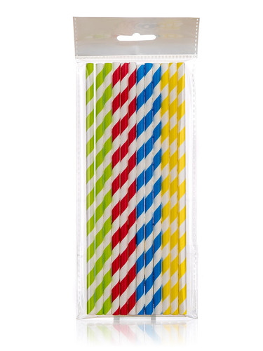 brčka 6x200mm papírová pruhy mix (25ks)