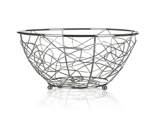 košík na ovoce VANITY pr.23x11cm Cr