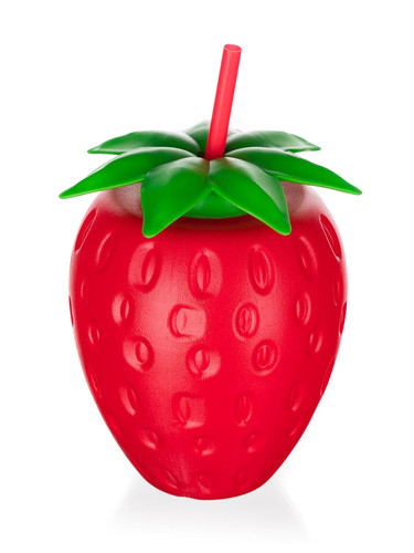 láhev s brčkem 880ml STRAWBERRY PH