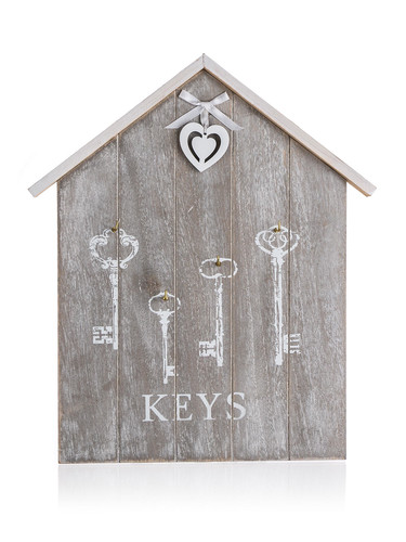 polička na klíče HEART 34x29,5x2cm MDF