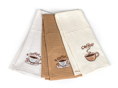 utěrka kuchyňská COFFEE 45x70cm BA mix barev (3ks)