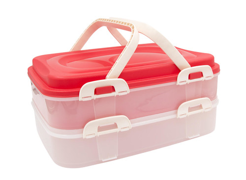 dóza s uchy, 2 patra, 40x30x18cm PH RŮŽ