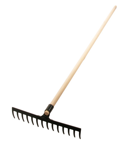 hrábě 14z d.39,5cm ocel S NÁSADOU 150cm PROFI
