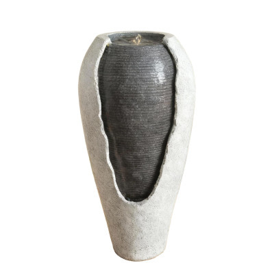 Zahradní fontána váza 36x38x76 cm s LED
