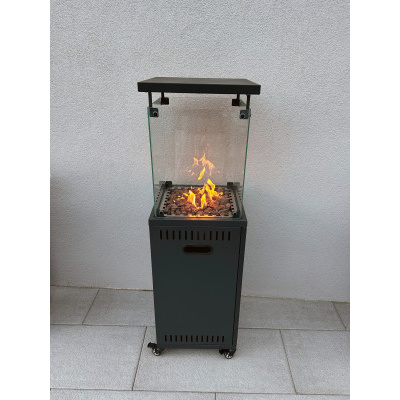ALDOTRADE terasový plynový ohřívač BISTRO 136cm černý