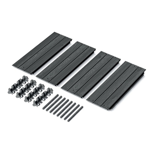 Vyvýšený záhon BASE WOODY antracit 75,6cm