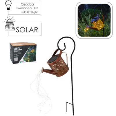 Lampa solární KONEV, 37 LED teplá bílá