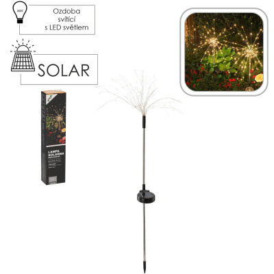 Solární lampa, pampeliška semínka, 150 LED, teplá bílá