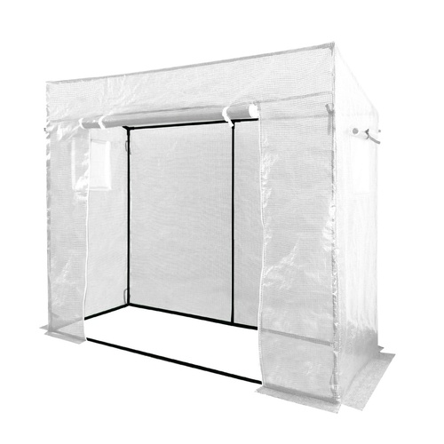 ALDOTRADE Fóliovník na rajčata velký bílá plachta 200x77x168/146cm