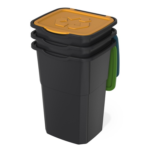 Koš na tříděný odpad ECO 3 Master Black