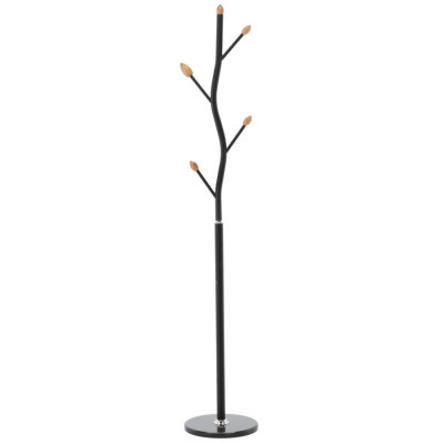 Věšák stojící BUNGUND 170 cm, černý