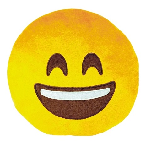 ALDOTRADE Polštář smajlík Emoji HAPPY