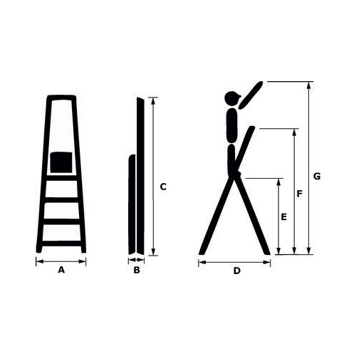 ALDOTRADE Schůdky domácí Al 8 