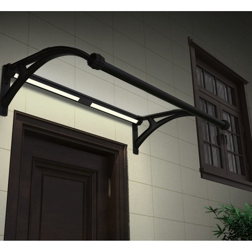 ALDOTRADE Dveřní vchodová stříška 100x150cm s LED osvětlením