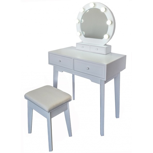 ALDOTRADE Kosmetický stolek Vanessa 75x40x130 cm se zrcadlem